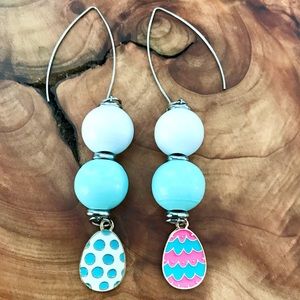 🆕Easter Egg Dangle Earrings- Hand Painted